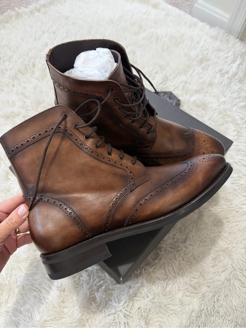 Thursday Men’s Wingtip Boots - Size 11 - NIB